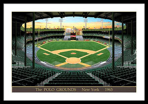 The Polo Grounds 1963 - Framed Print