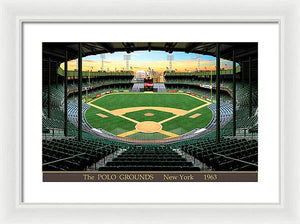 The Polo Grounds 1963 - Framed Print