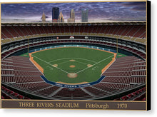 Load image into Gallery viewer, Three Rivers Stadium 1970 - Canvas Print
