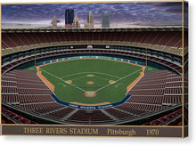 Load image into Gallery viewer, Three Rivers Stadium 1970 - Canvas Print
