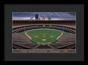 Three Rivers Stadium 1970 - Framed Print