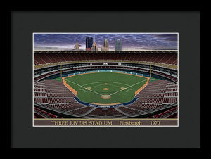 Three Rivers Stadium 1970 - Framed Print