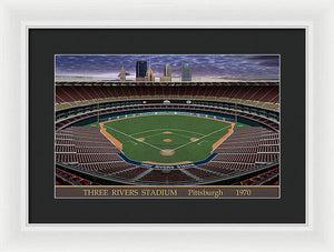 Three Rivers Stadium 1970 - Framed Print