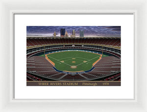 Three Rivers Stadium 1970 - Framed Print