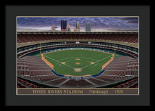 Load image into Gallery viewer, Three Rivers Stadium 1970 - Framed Print
