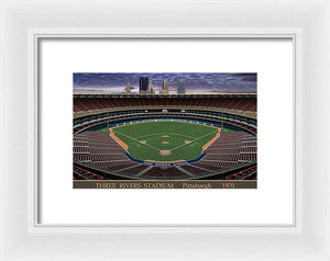 Three Rivers Stadium 1970 - Framed Print