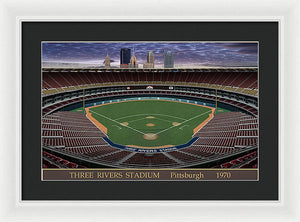 Three Rivers Stadium 1970 - Framed Print