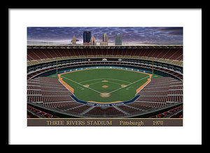 Three Rivers Stadium 1970 - Framed Print