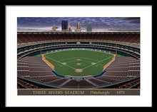 Load image into Gallery viewer, Three Rivers Stadium 1970 - Framed Print
