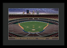 Load image into Gallery viewer, Three Rivers Stadium 1970 - Framed Print
