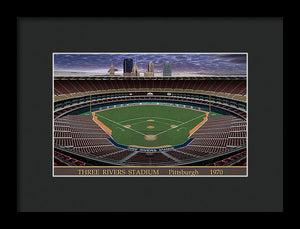 Three Rivers Stadium 1970 - Framed Print