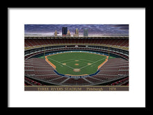 Load image into Gallery viewer, Three Rivers Stadium 1970 - Framed Print
