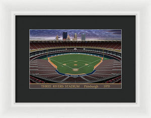 Three Rivers Stadium 1970 - Framed Print