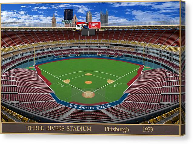 Three Rivers Stadium 1979 - Canvas Print