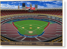 Load image into Gallery viewer, Three Rivers Stadium 1979 - Canvas Print
