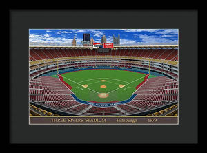 Three Rivers Stadium 1979 - Framed Print