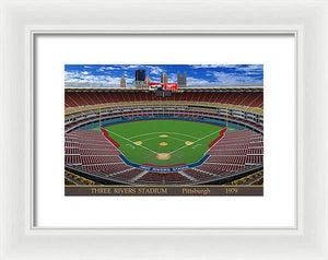 Three Rivers Stadium 1979 - Framed Print