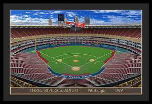 Three Rivers Stadium 1979 - Framed Print