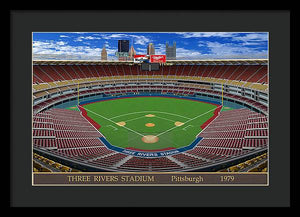 Three Rivers Stadium 1979 - Framed Print