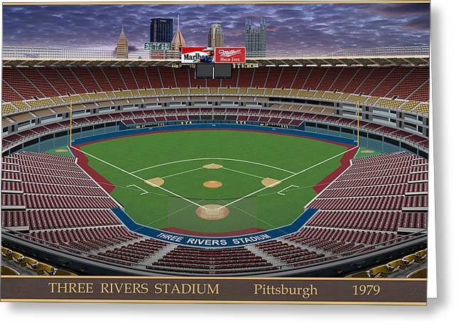 Three Rivers Stadium 1979 - Greeting Card