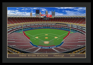 Three Rivers Stadium 1979 - Framed Print