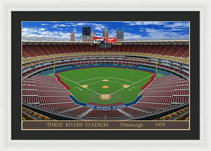 Three Rivers Stadium 1979 - Framed Print