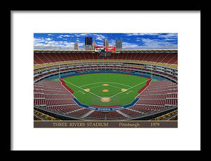 Three Rivers Stadium 1979 - Framed Print