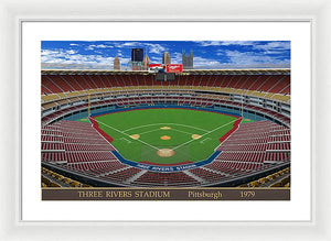 Three Rivers Stadium 1979 - Framed Print