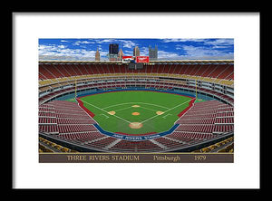 Three Rivers Stadium 1979 - Framed Print