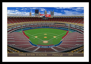 Three Rivers Stadium 1979 - Framed Print