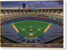 Load image into Gallery viewer, Three Rivers Stadium 1988 - Canvas Print
