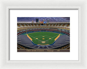 Three Rivers Stadium 1988 - Framed Print