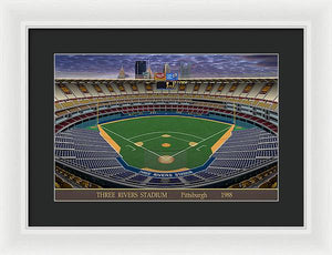 Three Rivers Stadium 1988 - Framed Print