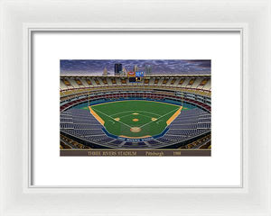 Three Rivers Stadium 1988 - Framed Print