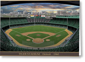 Tiger Stadium 1960 - Greeting Card