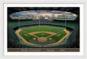 Tiger Stadium 1961 - Framed Print