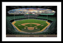 Load image into Gallery viewer, Tiger Stadium 1961 - Framed Print
