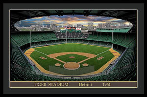 Tiger Stadium 1961 - Framed Print