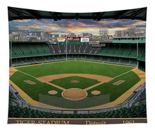 Load image into Gallery viewer, Tiger Stadium 1961 - Tapestry
