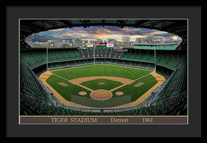 Tiger Stadium 1961 - Framed Print