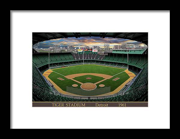 Tiger Stadium 1961 - Framed Print