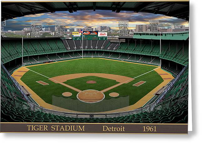 Tiger Stadium 1961 - Greeting Card