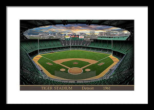 Tiger Stadium 1961 - Framed Print