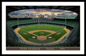 Tiger Stadium 1961 - Framed Print