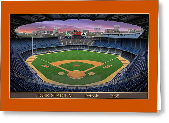 Tiger Stadium 1968 - Greeting Card