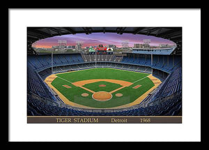 Tiger Stadium 1968 - Framed Print