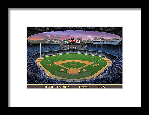 Tiger Stadium 1968 - Framed Print