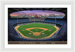 Tiger Stadium 1968 - Framed Print