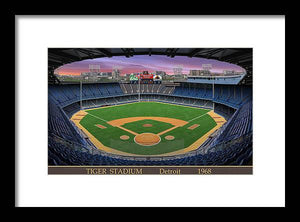 Tiger Stadium 1968 - Framed Print