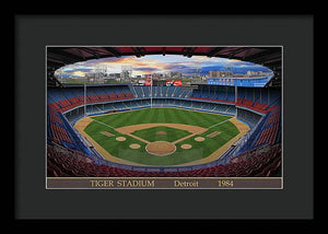 Tiger Stadium 1984 - Framed Print